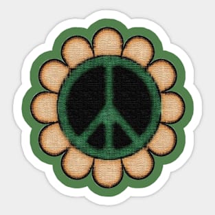 Peace Sunflower Sticker